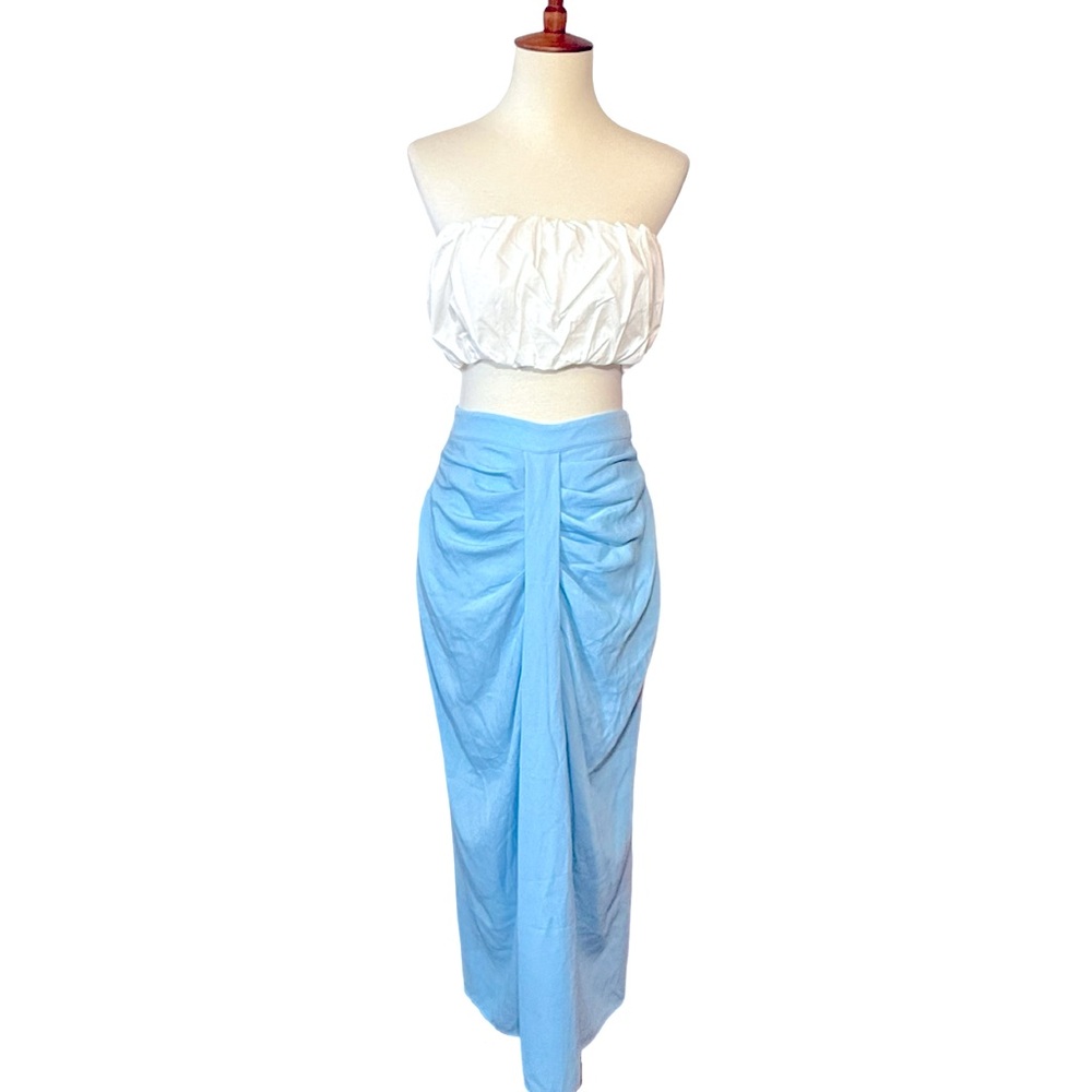 NWOT Torn By Ronny Kobo Set Maxi Skirt and Bubble Top